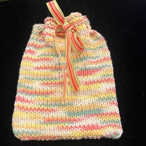 VTG Crochet Drawstring Bag